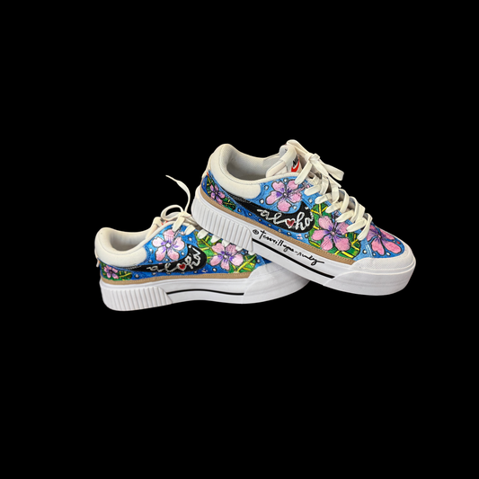 Legacy Lift Nike Pink Hibiscus Flowers