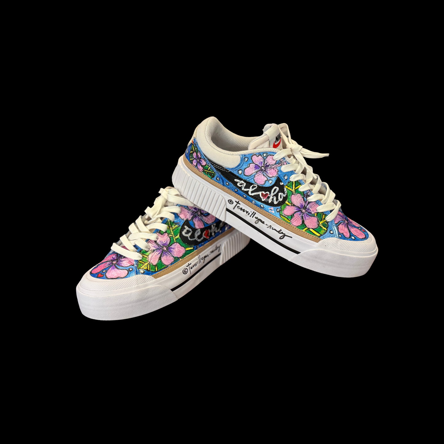 Legacy Lift Nike Pink Hibiscus Flowers