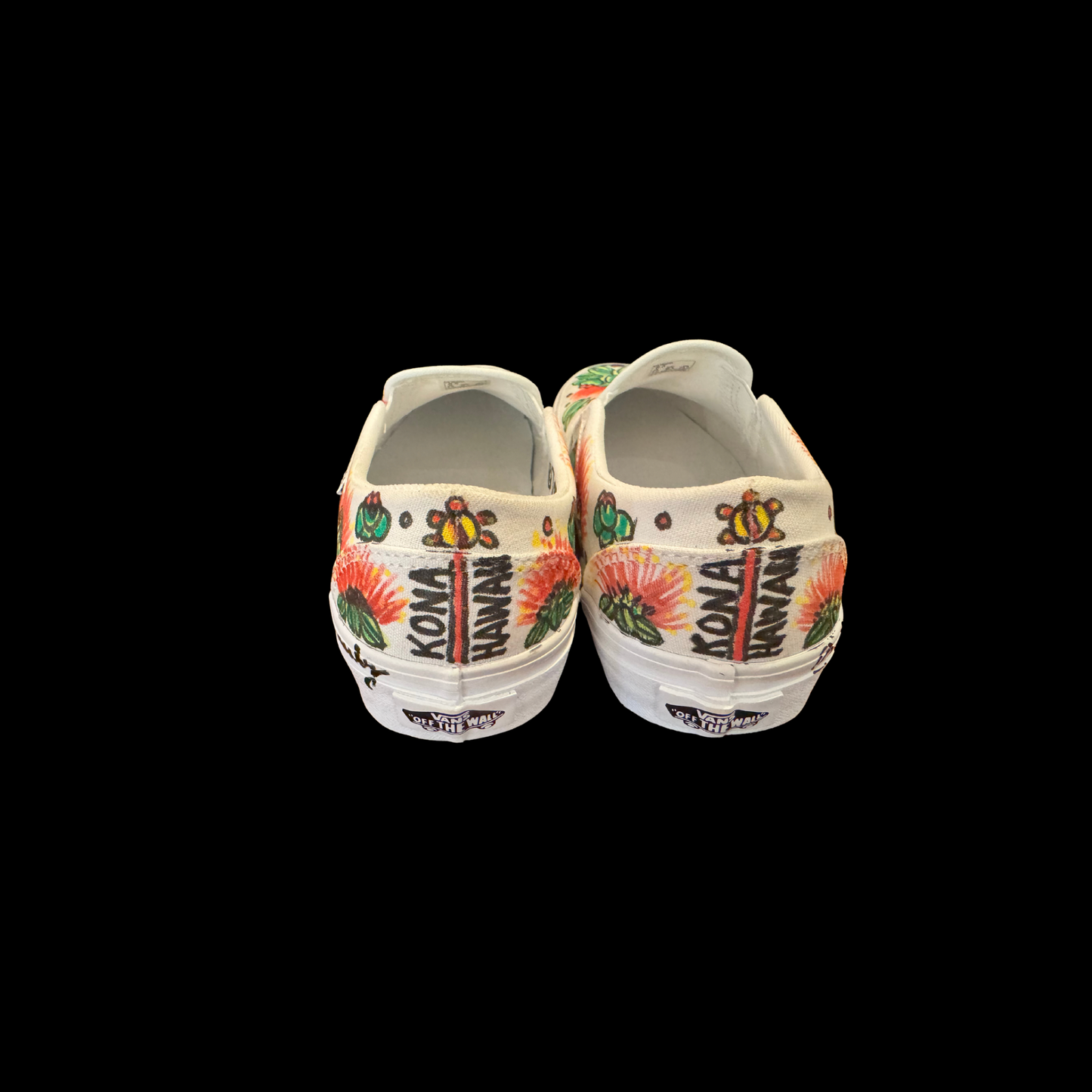 Hawaiian Lehua Flowers Vans Design