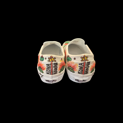 Hawaiian Lehua Flowers Vans Design