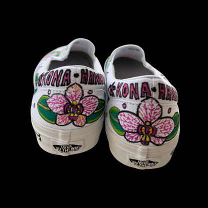 Orchid and Heliconia Vans Design
