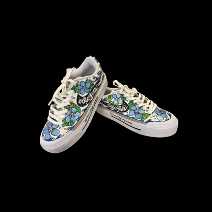 Legacy Lift Nike Blue Hibiscus Flowers