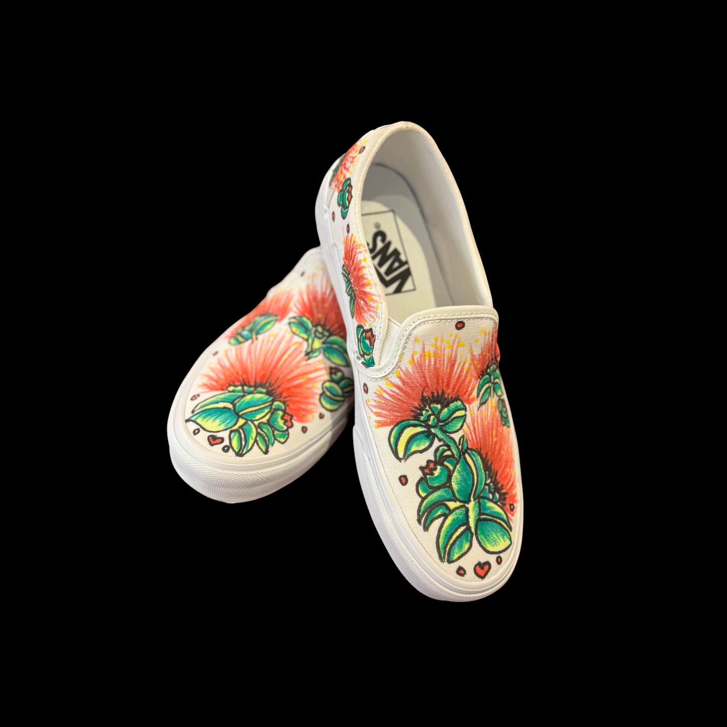 Hawaiian Lehua Flowers Vans Design