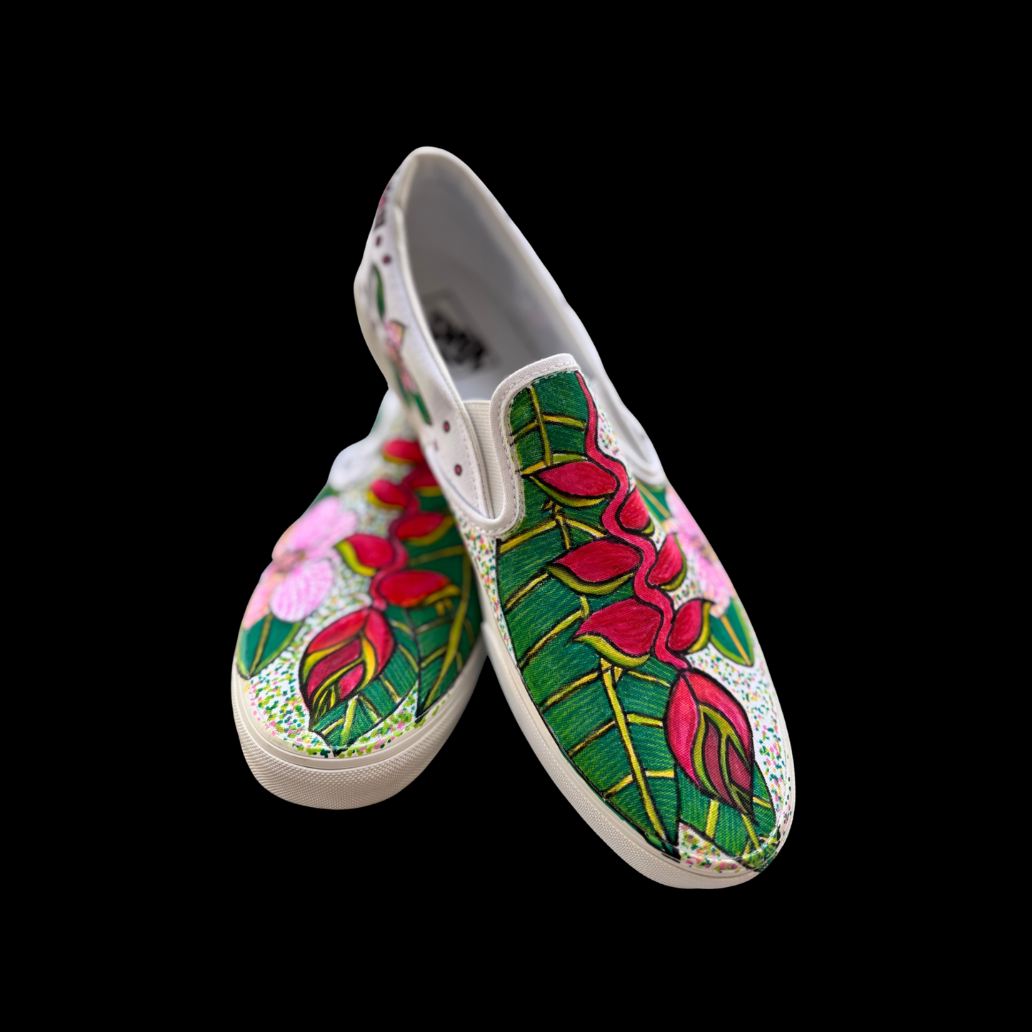 Orchid and Heliconia Vans Design