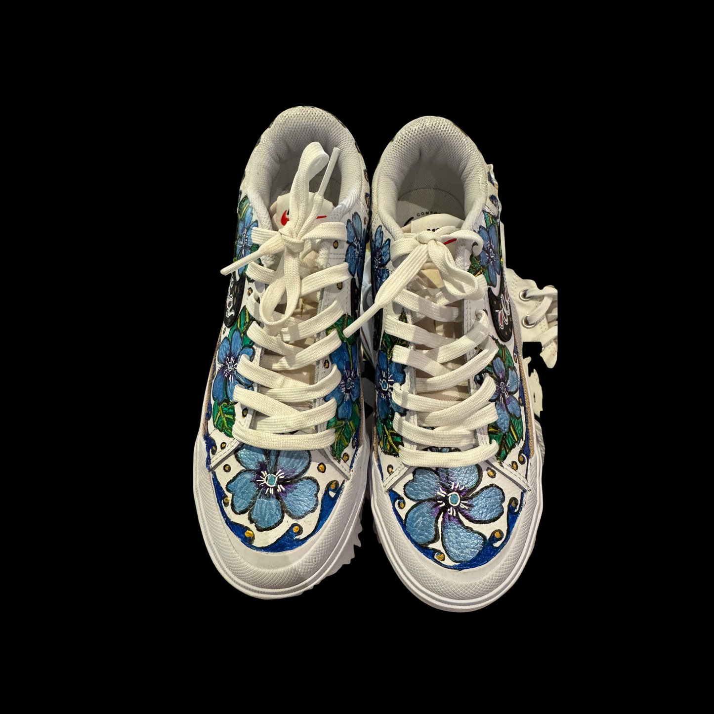 Legacy Lift Nike Blue Hibiscus Flowers