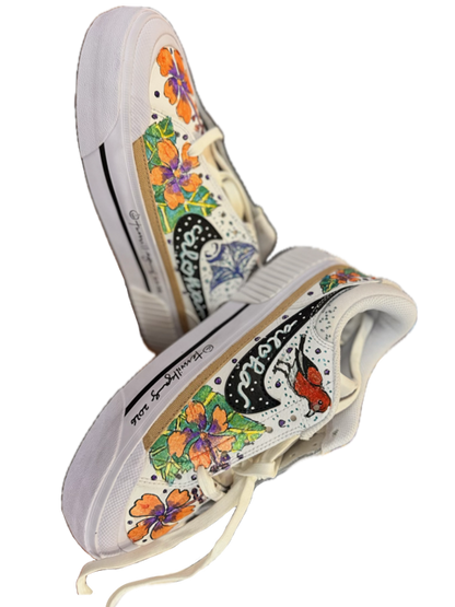 Nike Legacy Lift Custom Design with Manta Ray & Hawaiian Red Apapane Bird